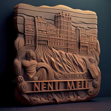 3D model Newcastle upon Tyne in the United Kingdom (STL)